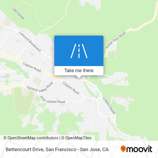 Bettencourt Drive map