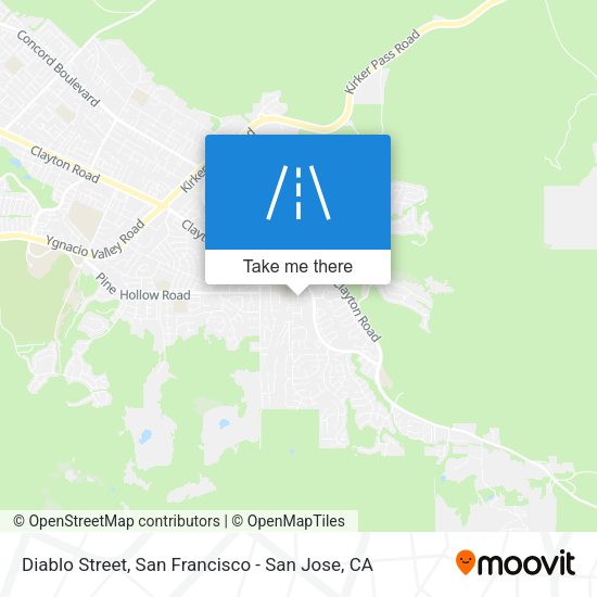 Diablo Street map