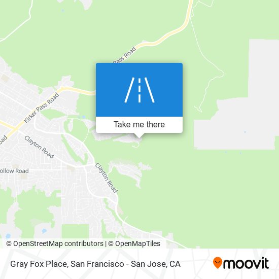 Mapa de Gray Fox Place