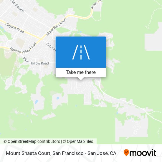 Mount Shasta Court map