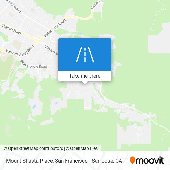 Mapa de Mount Shasta Place