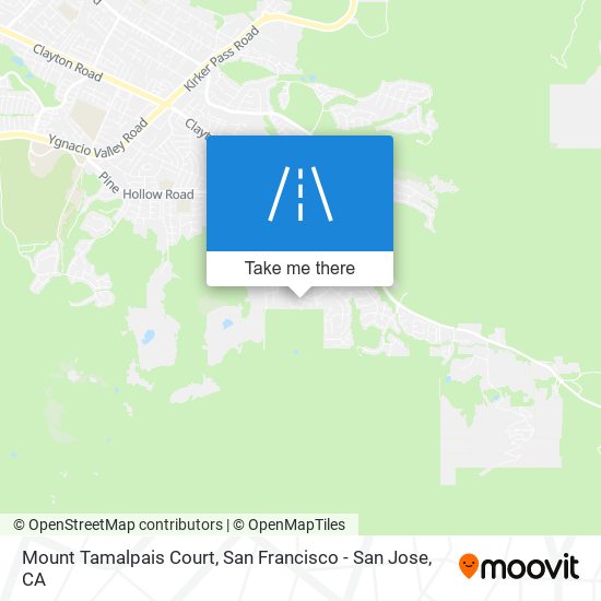 Mapa de Mount Tamalpais Court