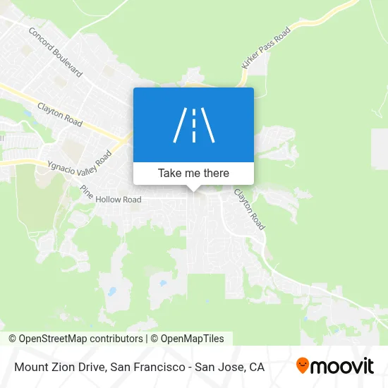 Mount Zion Drive map