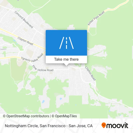 Nottingham Circle map