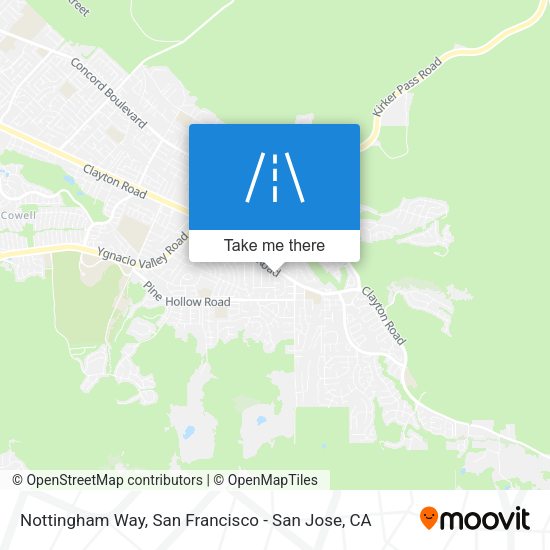 Mapa de Nottingham Way