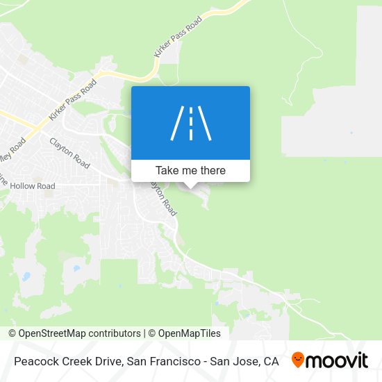 Peacock Creek Drive map