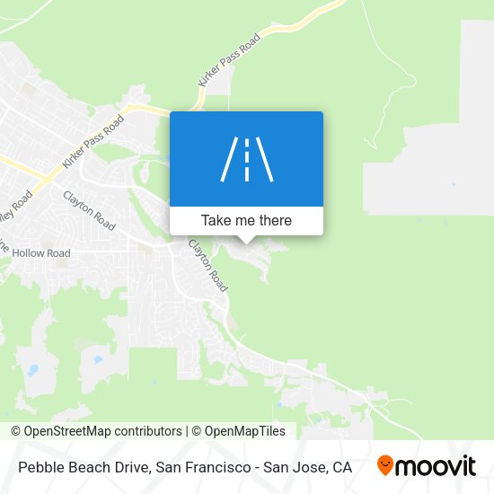 Mapa de Pebble Beach Drive