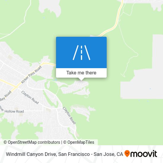 Mapa de Windmill Canyon Drive