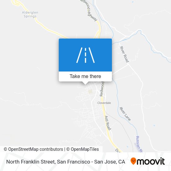 North Franklin Street map