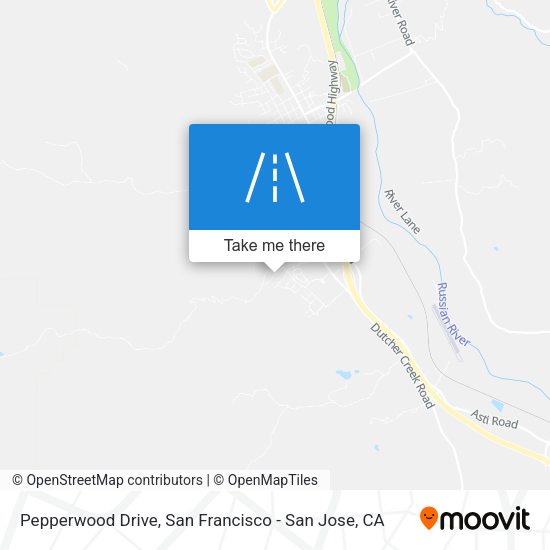 Pepperwood Drive map