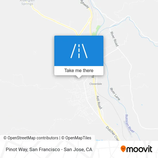 Pinot Way map