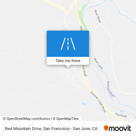 Mapa de Red Mountain Drive
