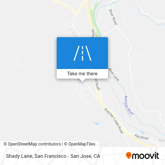 Shady Lane map