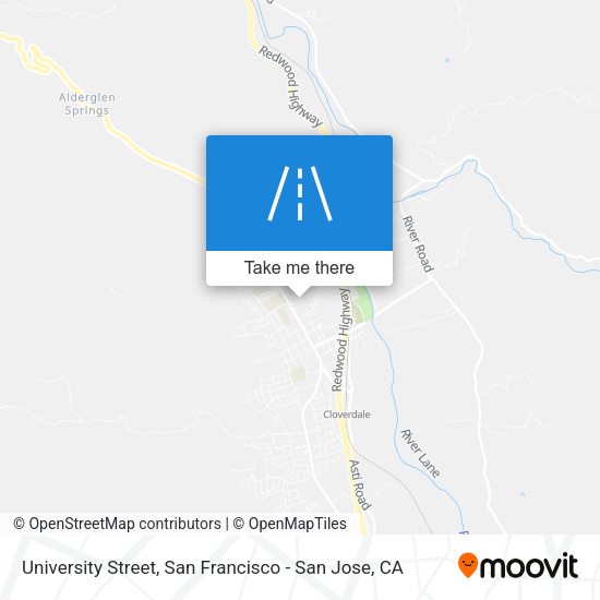 University Street map