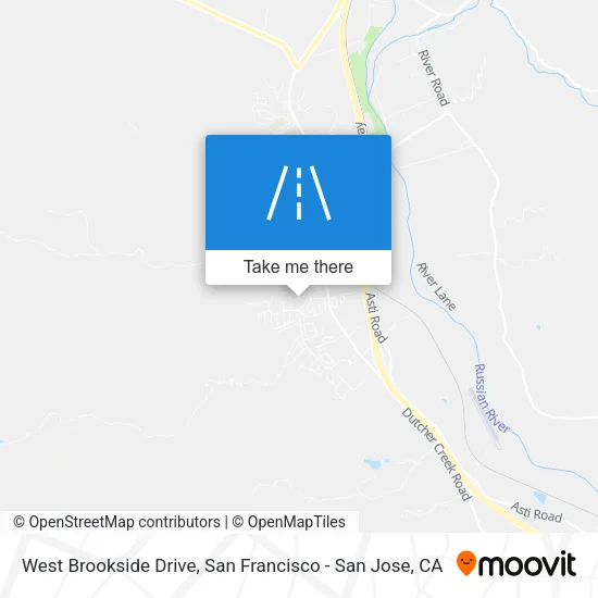 West Brookside Drive map