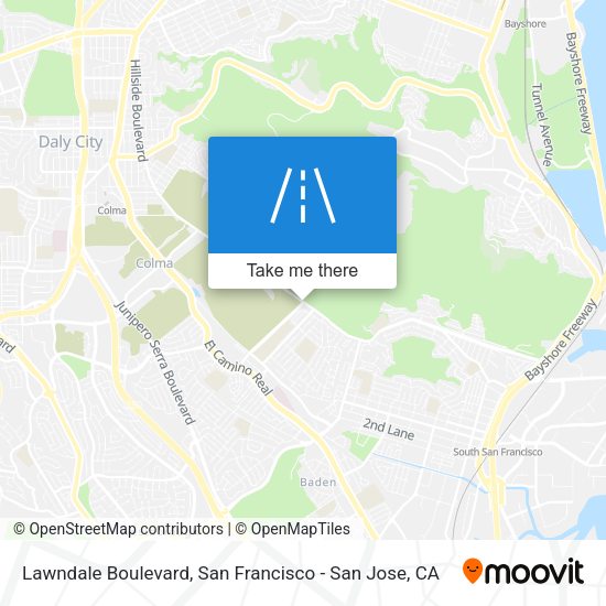 Mapa de Lawndale Boulevard