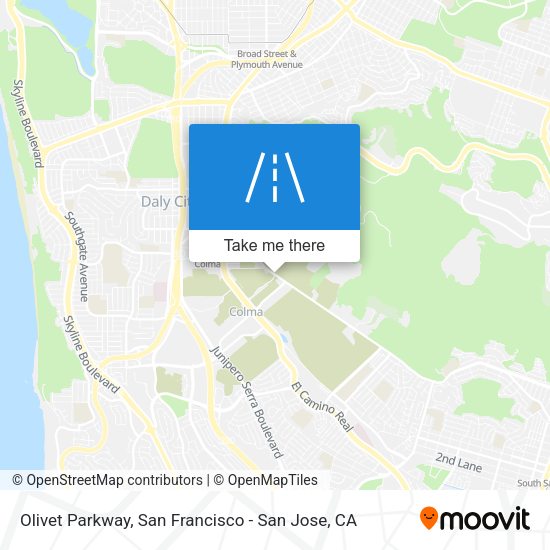 Mapa de Olivet Parkway