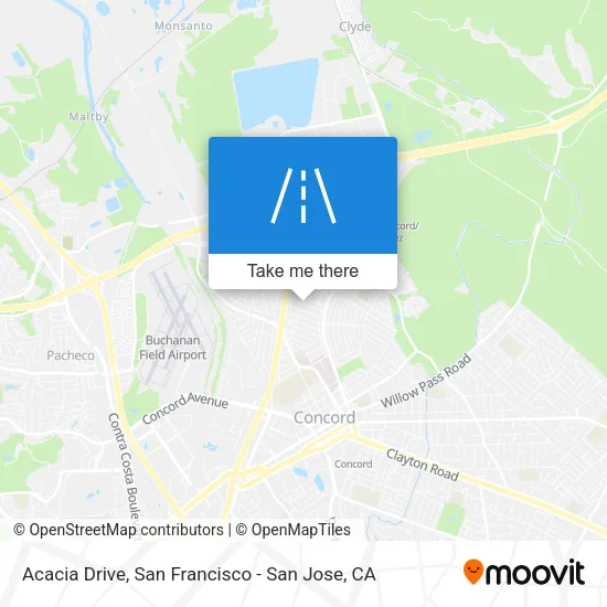 Acacia Drive map