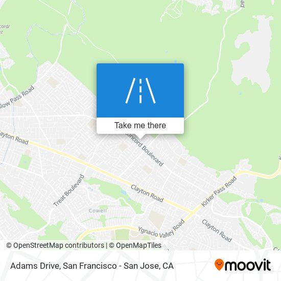 Mapa de Adams Drive