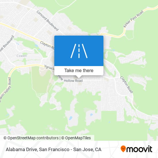 Mapa de Alabama Drive