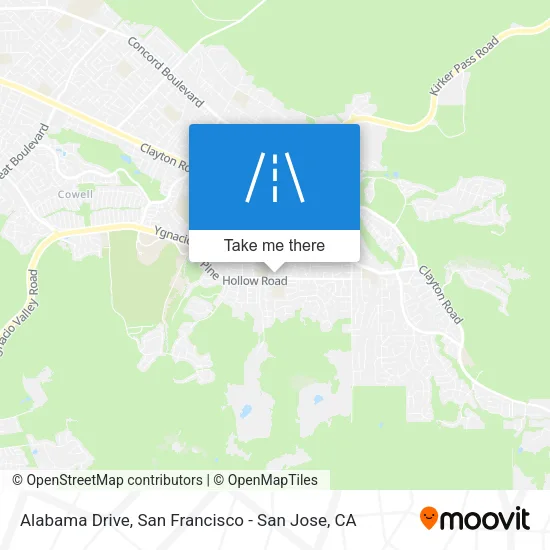 Alabama Drive map