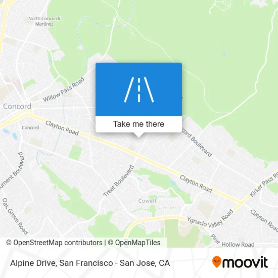 Alpine Drive map