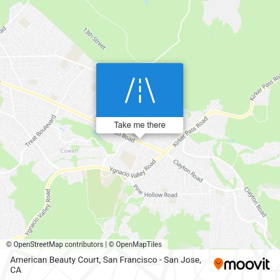Mapa de American Beauty Court