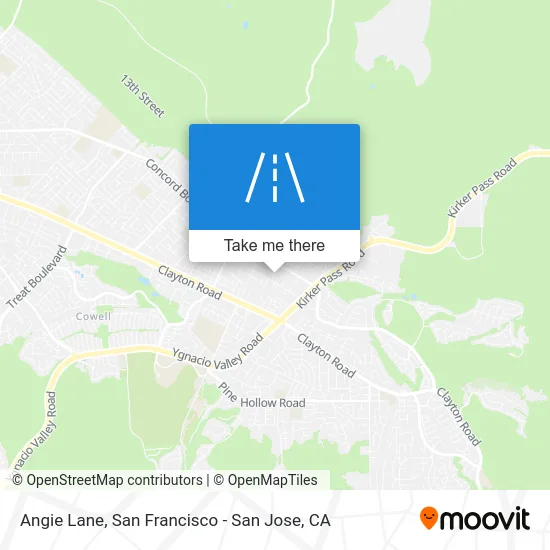 Angie Lane map