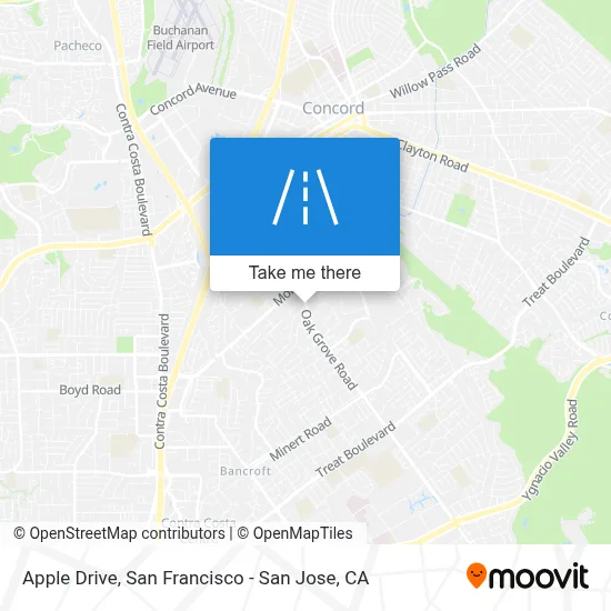 Apple Drive map
