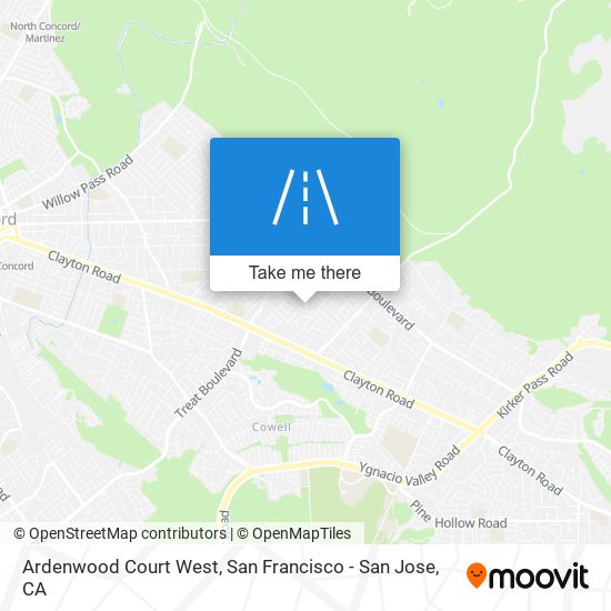 Ardenwood Court West map