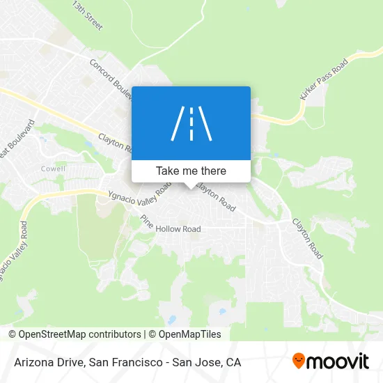 Arizona Drive map