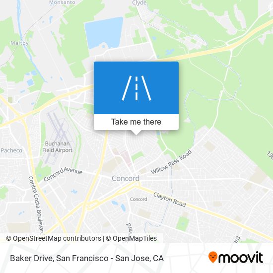 Mapa de Baker Drive