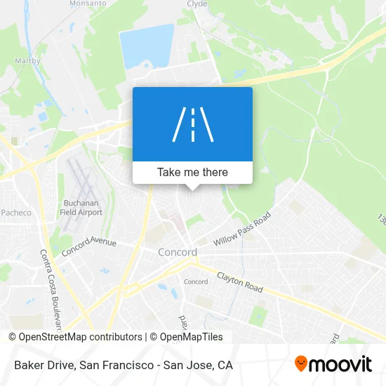 Baker Drive map