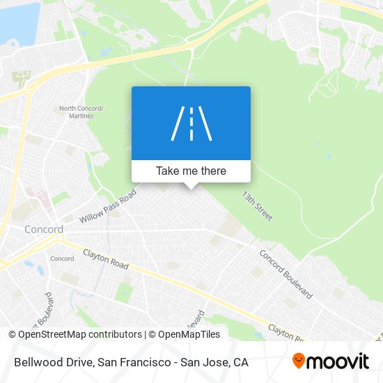 Bellwood Drive map