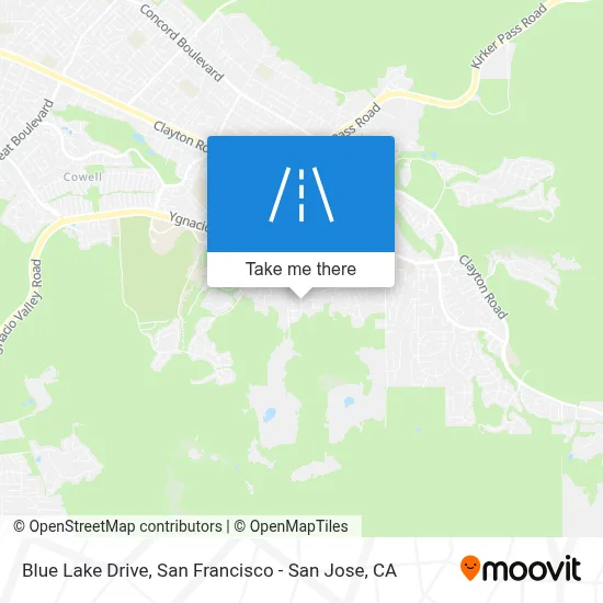 Blue Lake Drive map