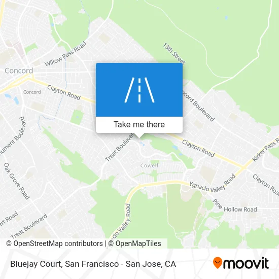 Bluejay Court map