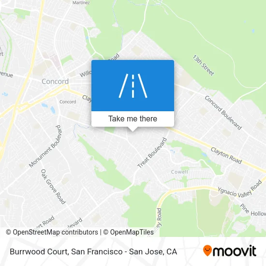 Mapa de Burrwood Court