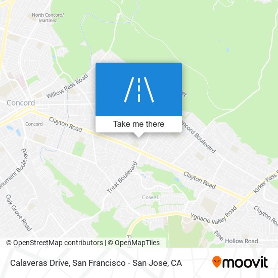 Calaveras Drive map