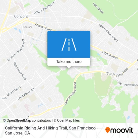Mapa de California Riding And Hiking Trail