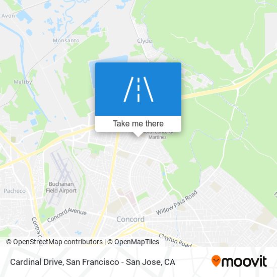 Cardinal Drive map