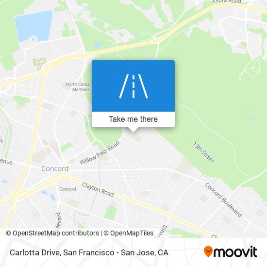 Carlotta Drive map