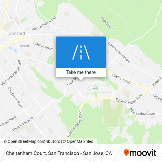 Mapa de Cheltenham Court