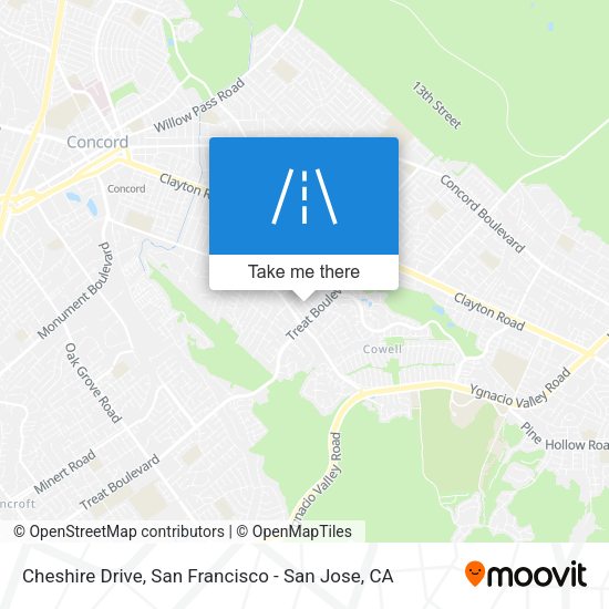 Mapa de Cheshire Drive