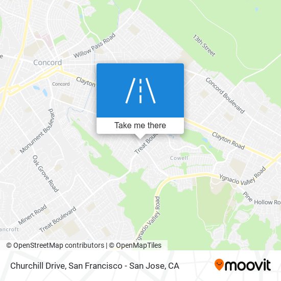 Churchill Drive map