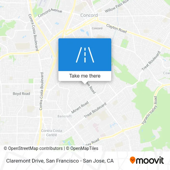 Claremont Drive map