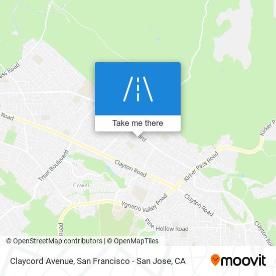 Claycord Avenue map