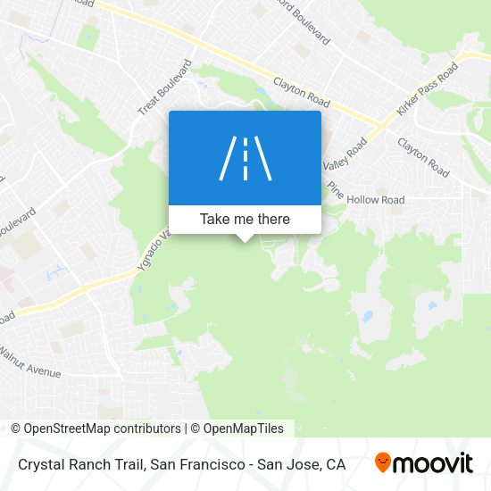 Mapa de Crystal Ranch Trail
