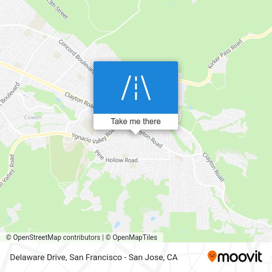 Mapa de Delaware Drive