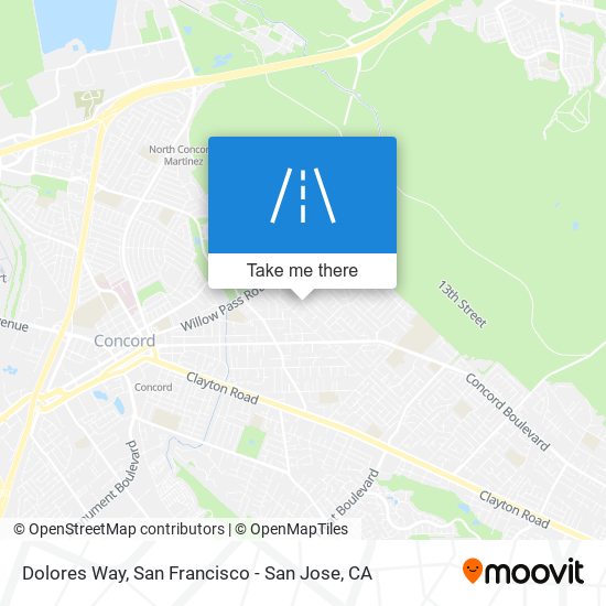 Dolores Way map