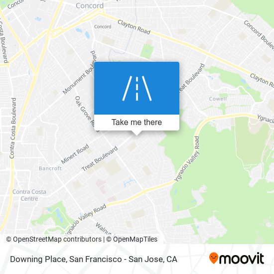 Mapa de Downing Place